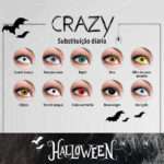 lentes coloridas, crazy halloween, diarias