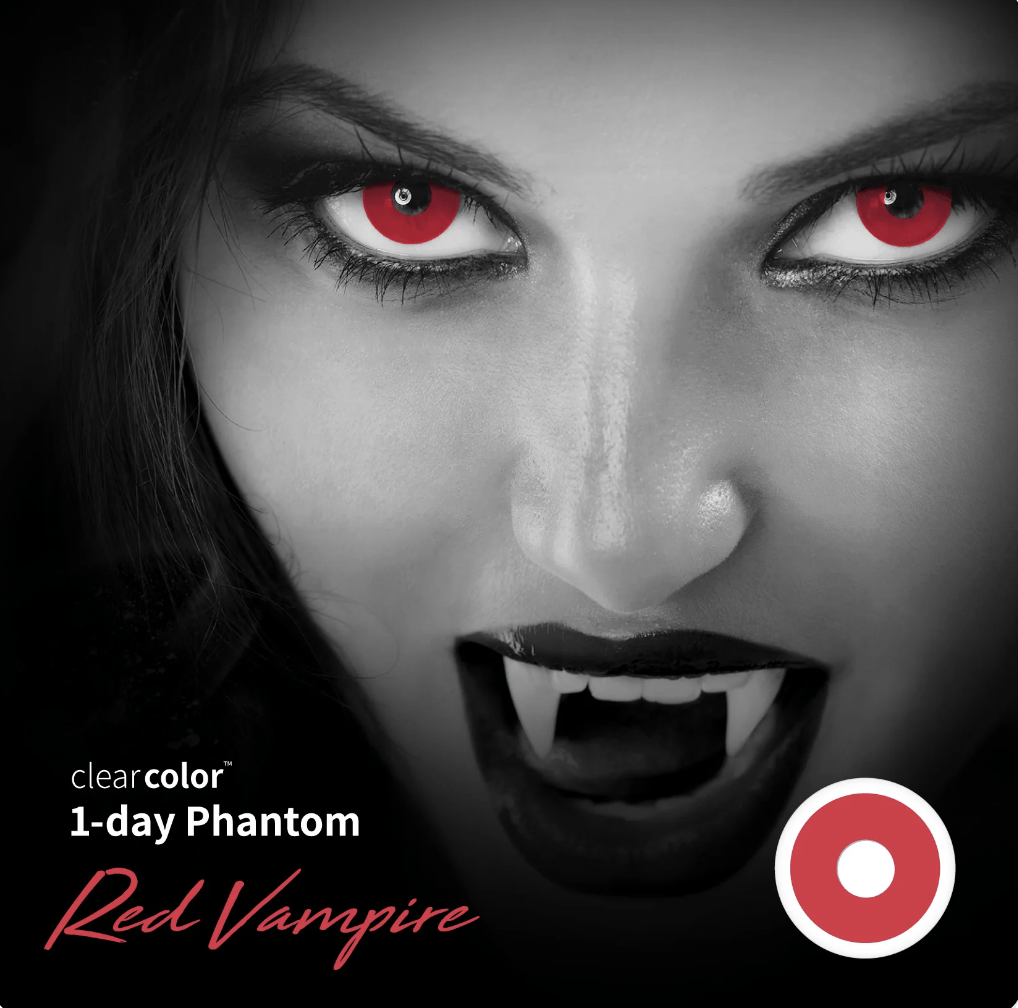 vampira-vermelho-lentes-visaoparatodos ClearColor 1 Day Phantom Clearlab (2 lentes) - Image 3