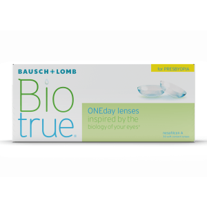 Lentes de contacto Biotrue ONEday for Presbyopia da Bausch + Lomb – caixas de 30 e 60 lentes diárias para olhos secos e sensíveis