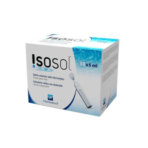 Isosol solução salina com electrólitos 30x5 ml – monodose para lentes de contacto