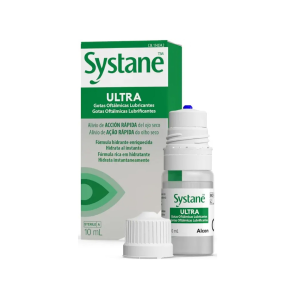 Gotas oftálmicas lubrificantes Systane Ultra da Alcon para alívio rápido de olho seco
