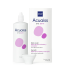 Acuaiss Banho ocular 100 ml da Disop. Embalagem para viagem. Frasco de Acuaiss Banho Ocular da Disop com banheira de aplicação para lavagem e alívio dos olhos irritados.