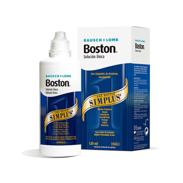Boston Simplus 120 ml da Bausch + Lomb para as lentes de contacto