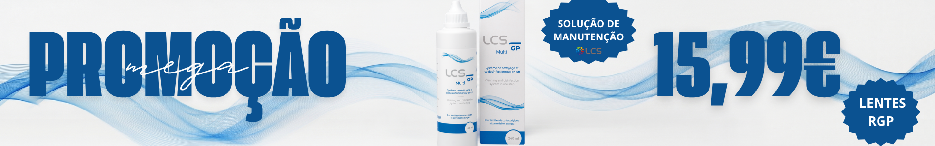 Promoção. Multi GP LCS Avizor. Solução para lentes RGP
