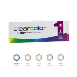 Lentes diárias coloridas Clear 1 Day Colors da Clearlab - Caixa de 10 lentes